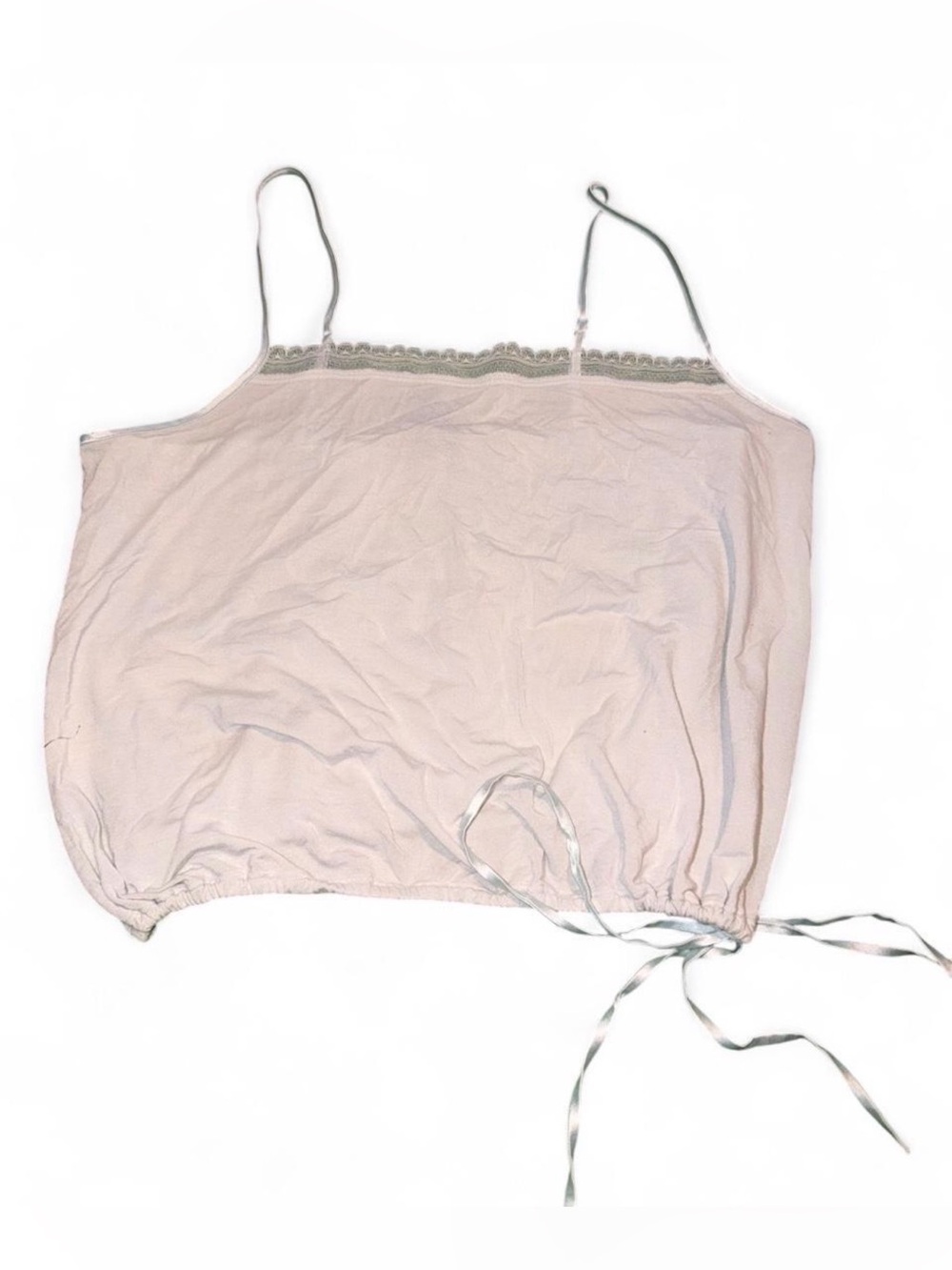 Victoria's Secret Light blue Lace-Trim Drawstring Camisole